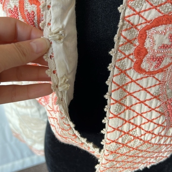 Soft Surroundings Twin Garlands Embroidered and Beaded Bolero Jacket - Picture 5 of 8